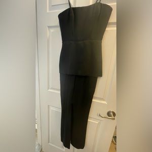 Brand New BCBG black peplum jumpsuit